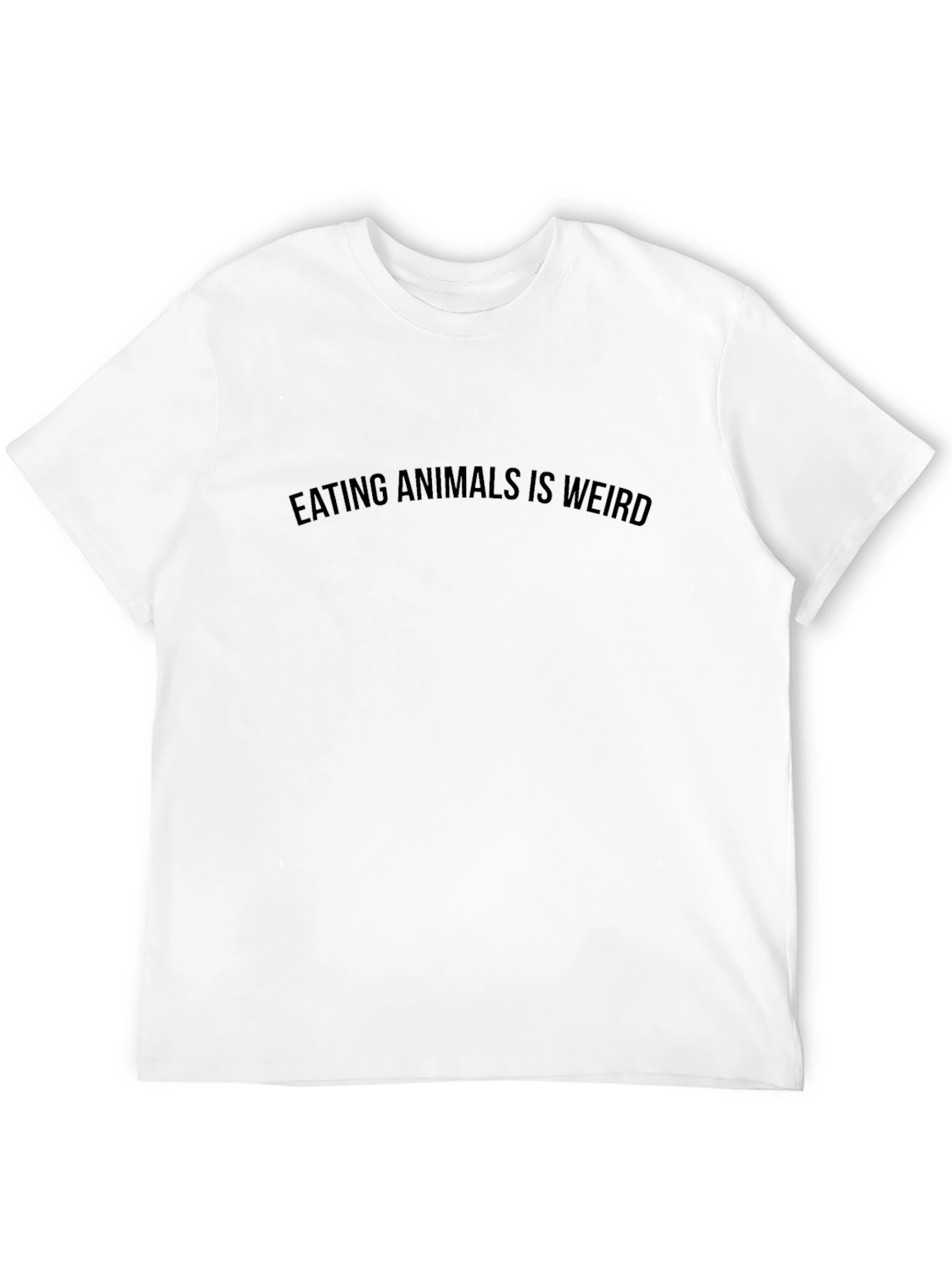 Eating Animals is Weird Black T-Shirt