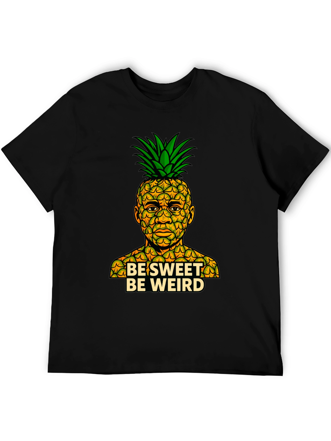 Be Sweet Be Weird Pineapple Graphic T-Shirt