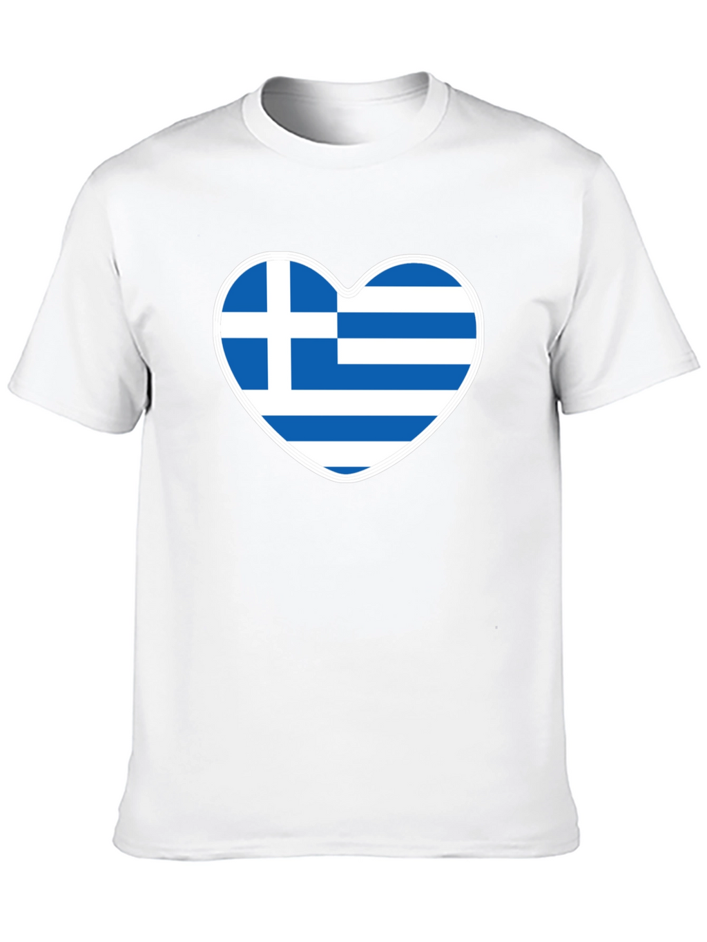 Greece Flag Heart T-Shirt