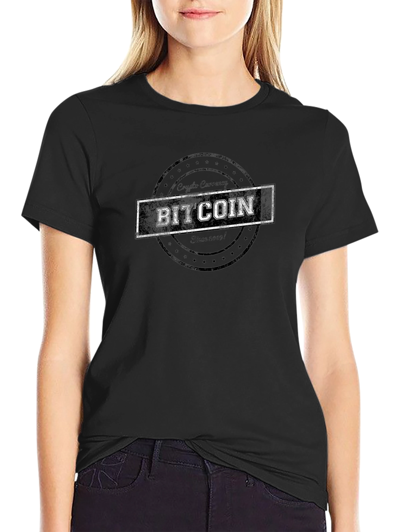 Bitcoin Crypto Currency Graphic T-Shirt