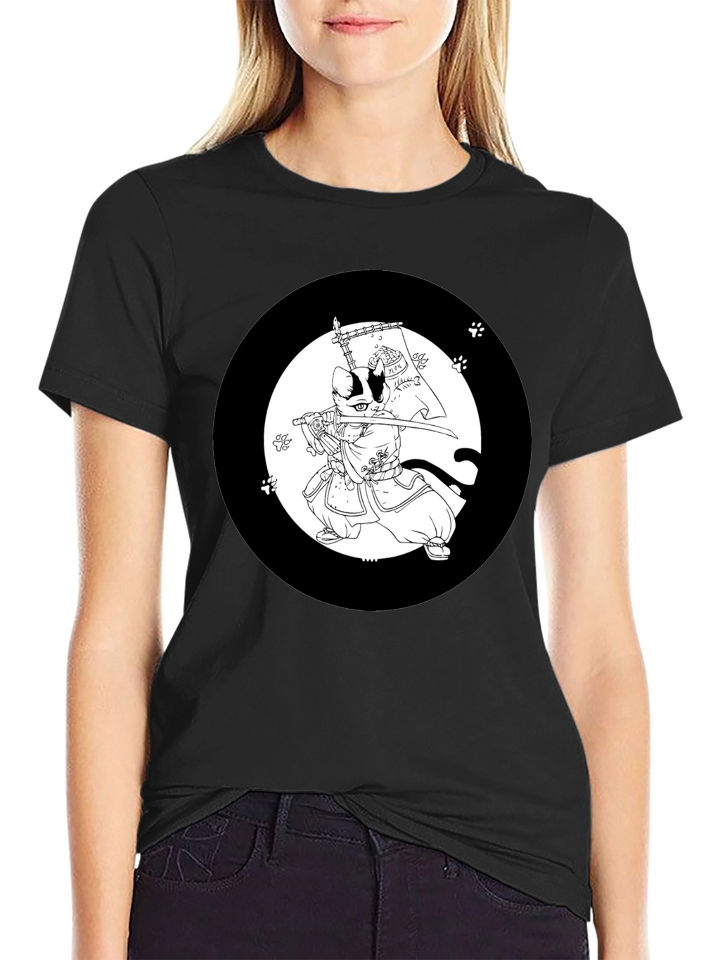 Samurai Cat T-Shirt: Cool Graphic Tee