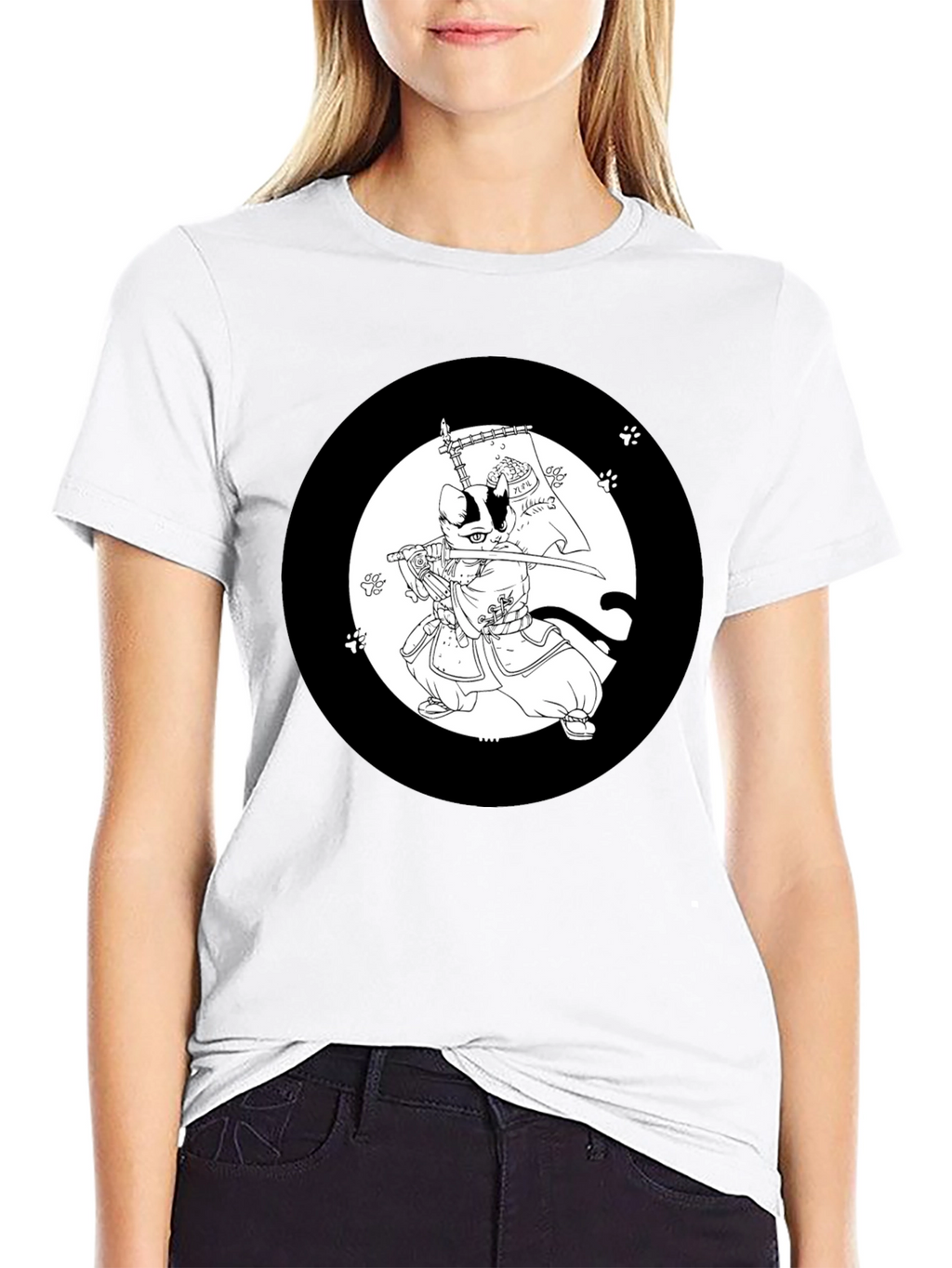Samurai Cat T-Shirt: Cool Graphic Tee