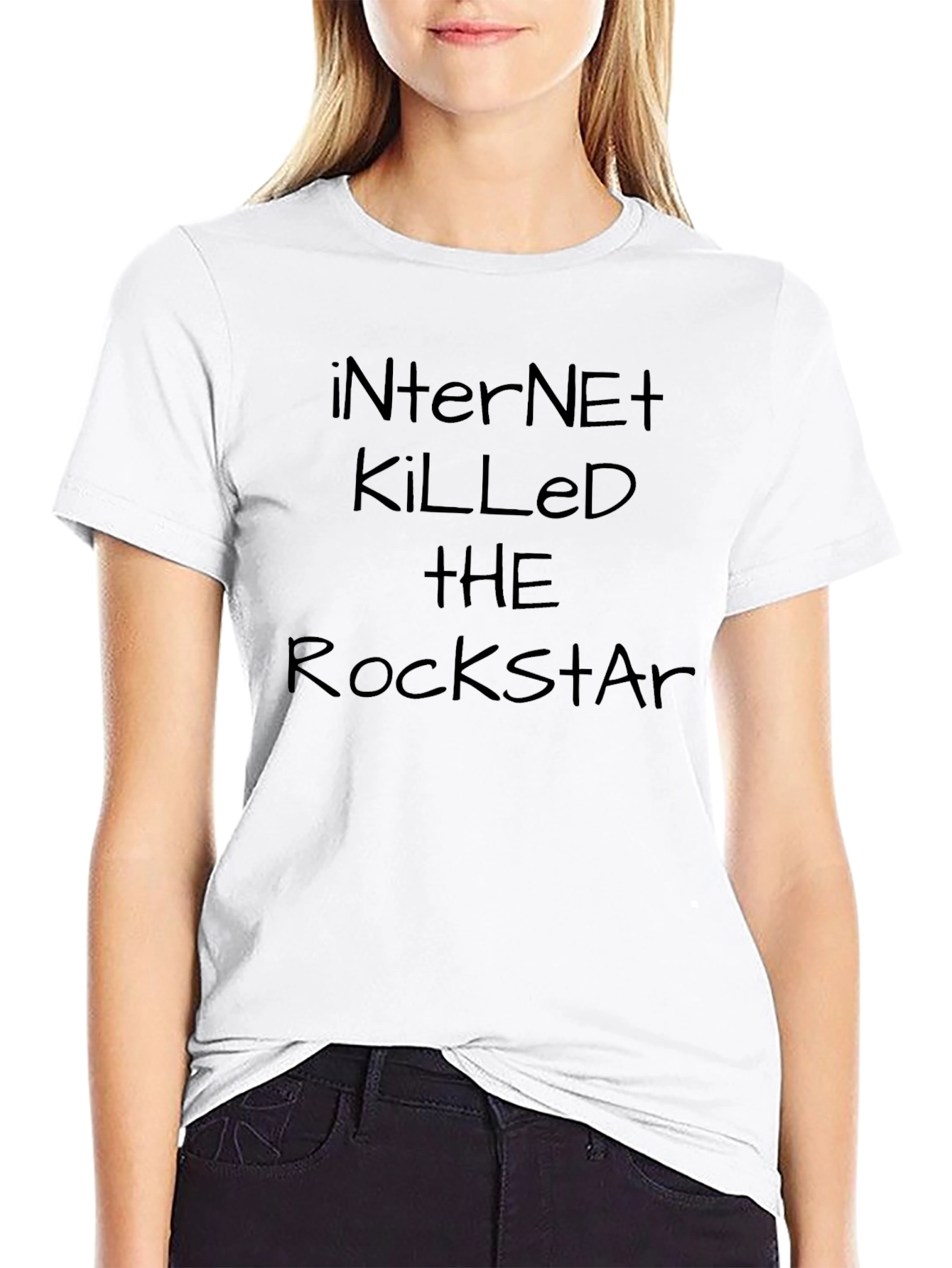 Internet Killed the Rockstar Graphic T-Shirt