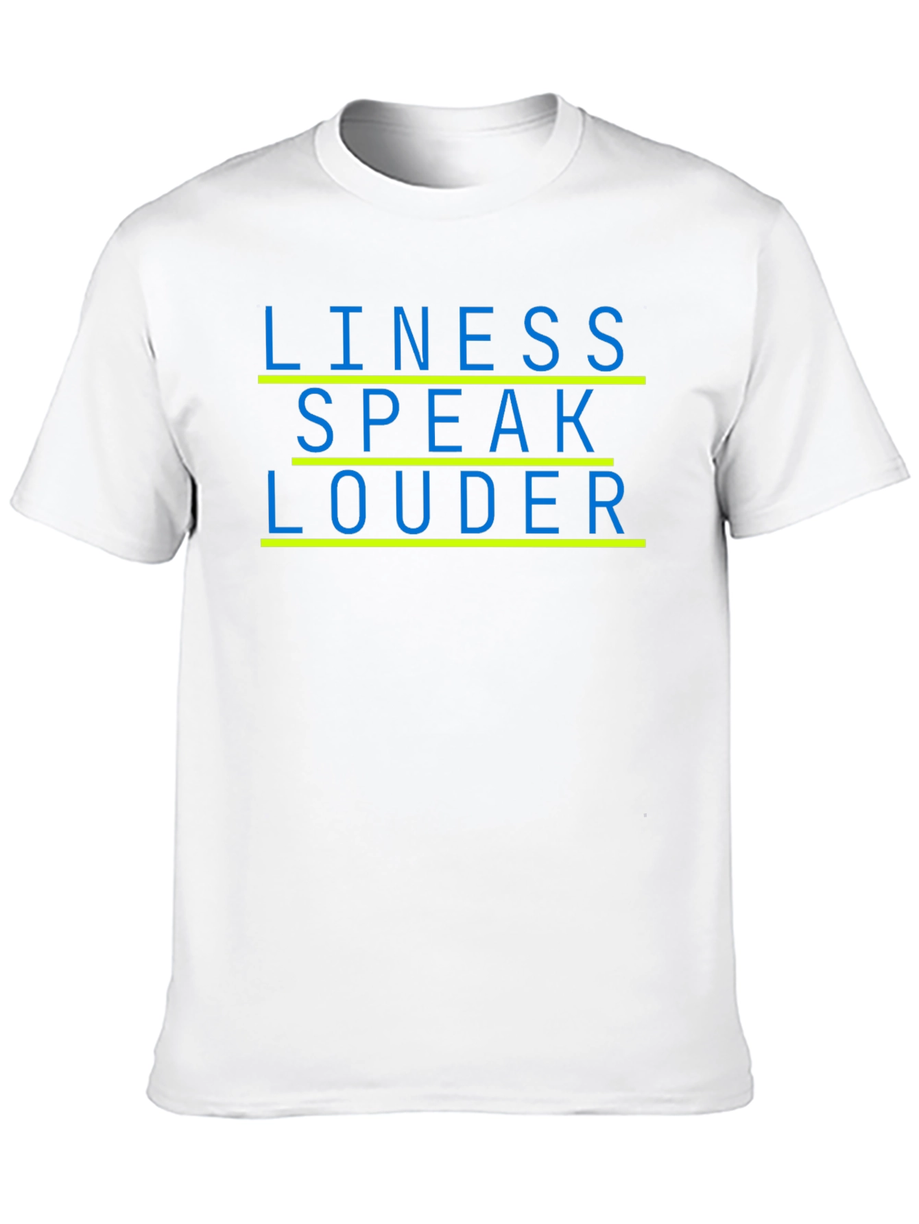 Lines Speak Louder Black Graphic Tee