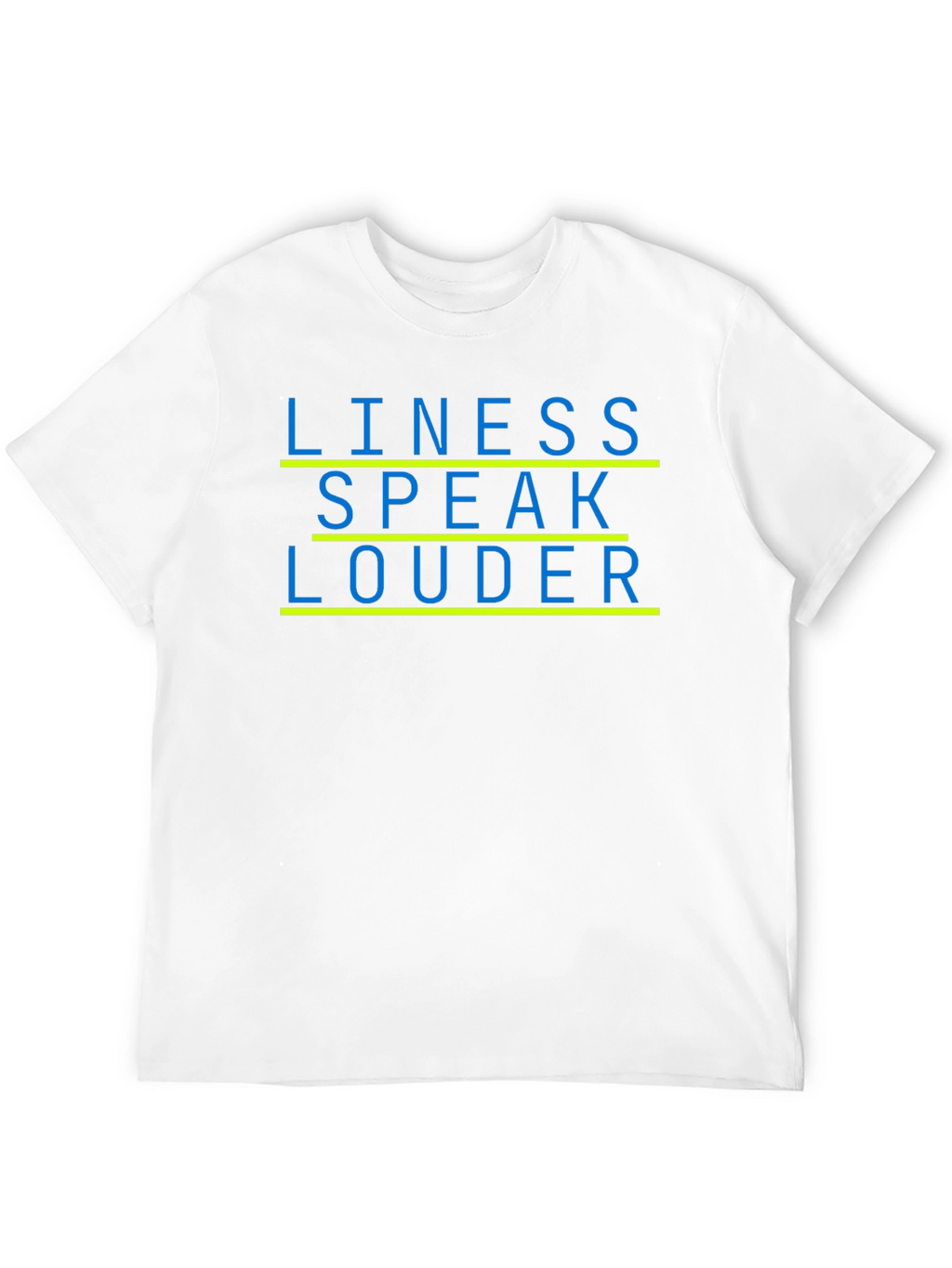 Lines Speak Louder Black Graphic Tee