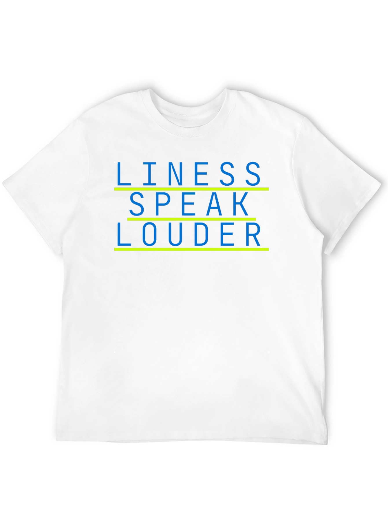 Lines Speak Louder Black Graphic Tee