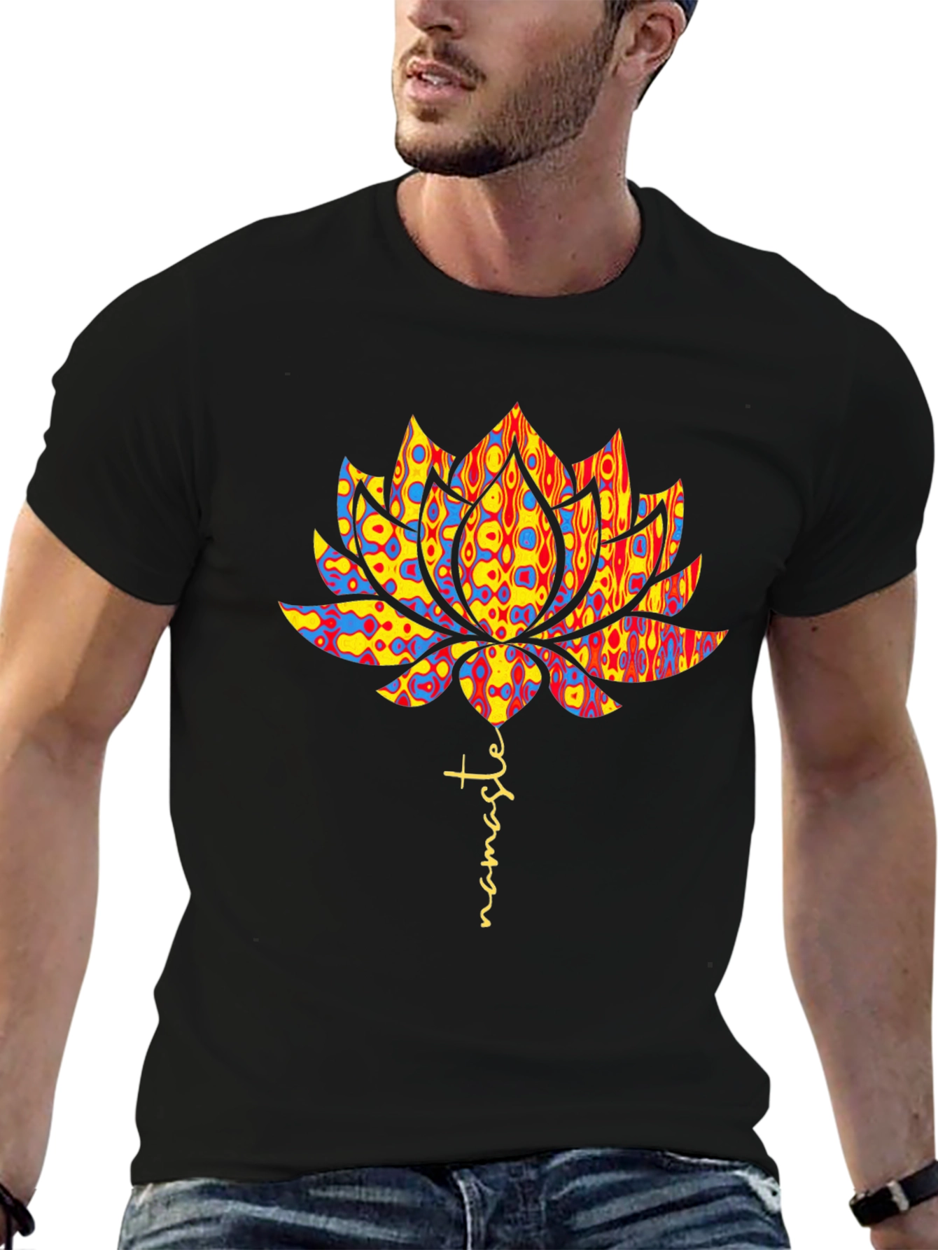 Namaste Lotus Flower Graphic Tee