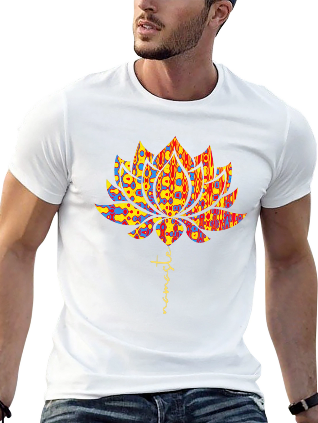Namaste Lotus Flower Graphic Tee
