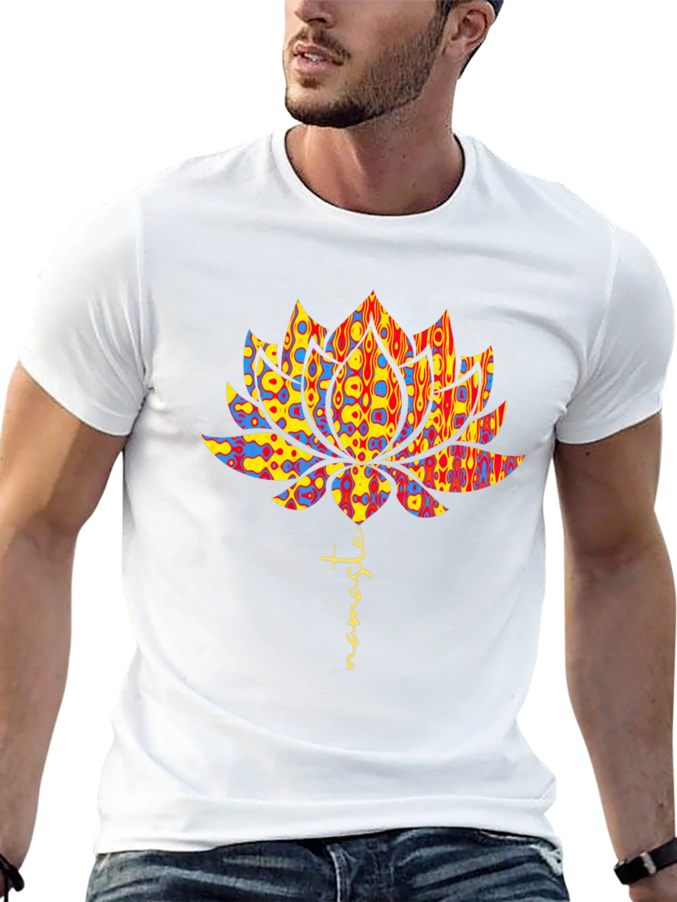 Namaste Lotus Flower Graphic Tee
