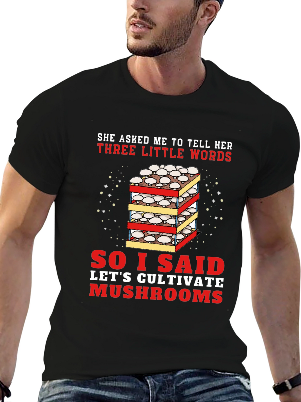 Cultivate Mushrooms Graphic T-Shirt