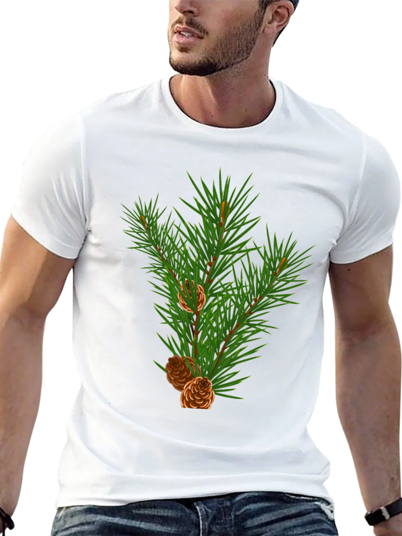 Evergreen Branch Graphic Tee - Holiday Edition