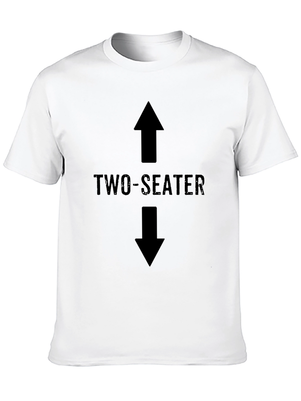 Two-Seater Graphic Tee - Bold Statement Shirt