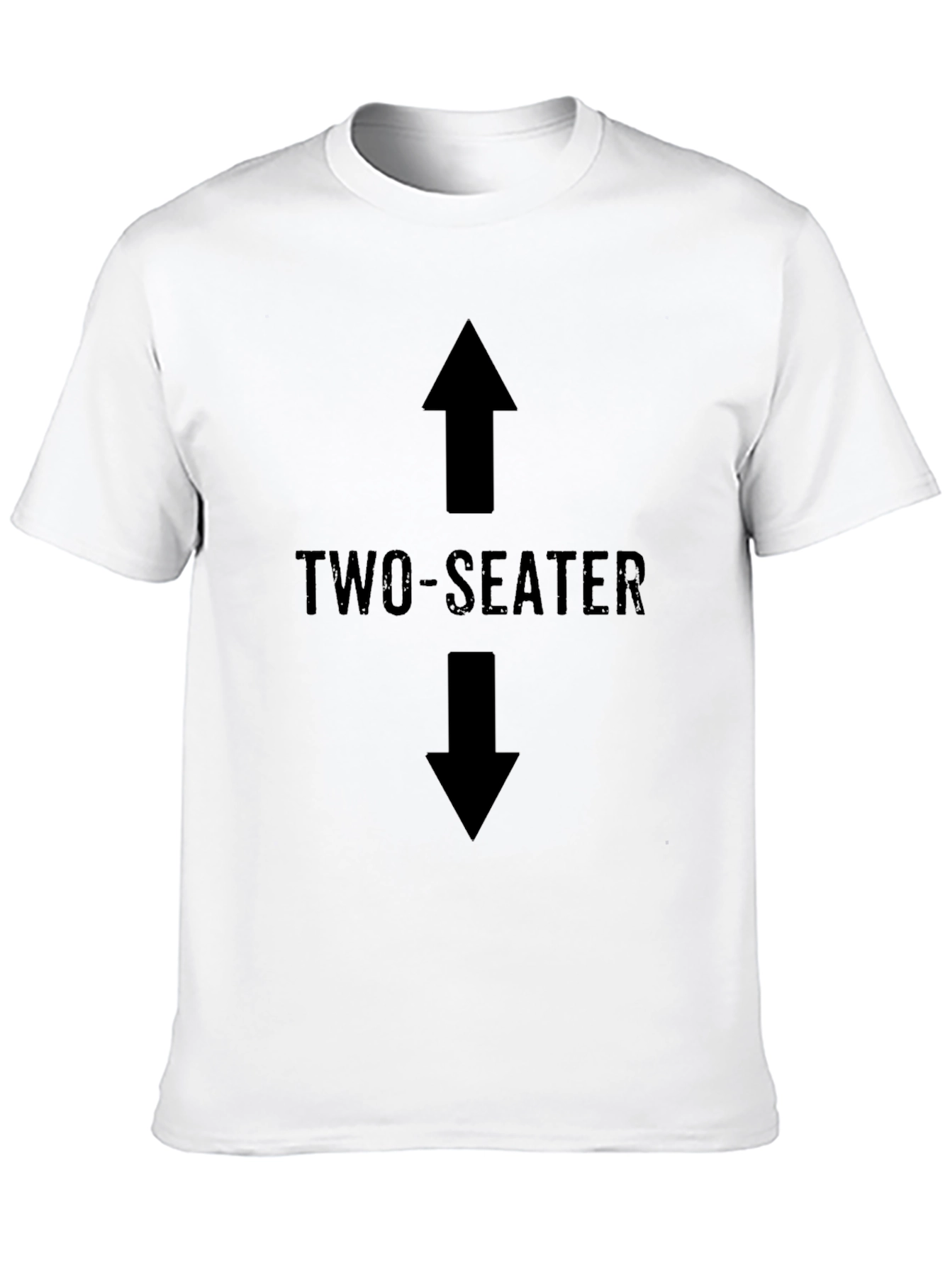 Two-Seater Graphic Tee - Bold Statement Shirt