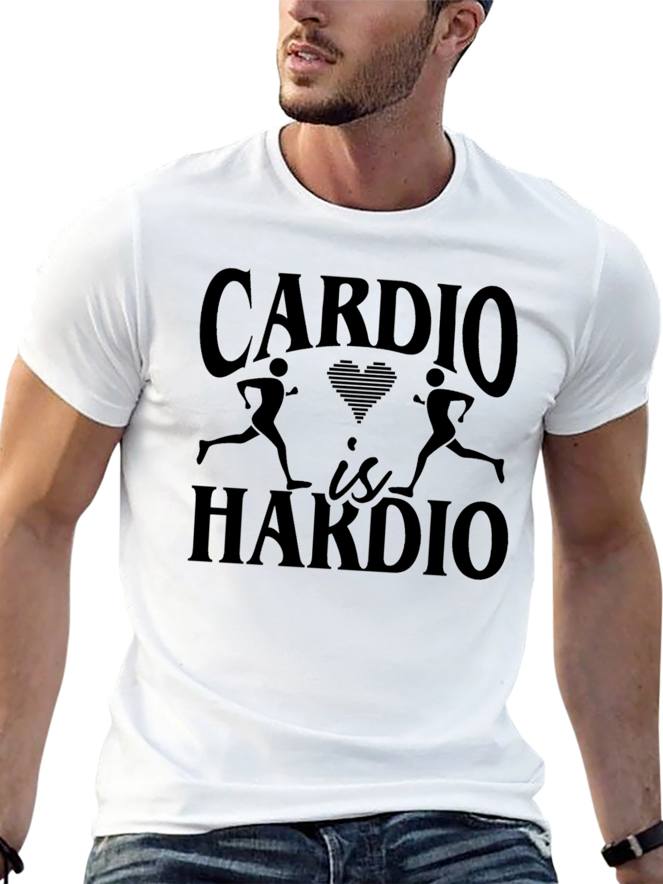 Cardio is Hardio Funny Workout T-Shirt