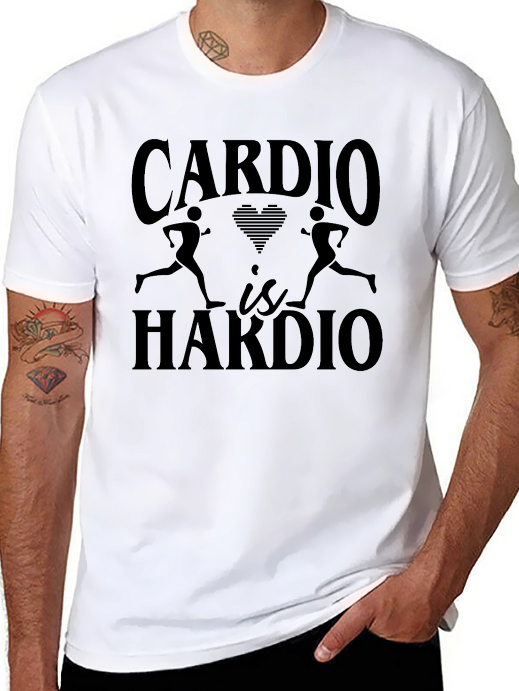 Cardio is Hardio Funny Workout T-Shirt
