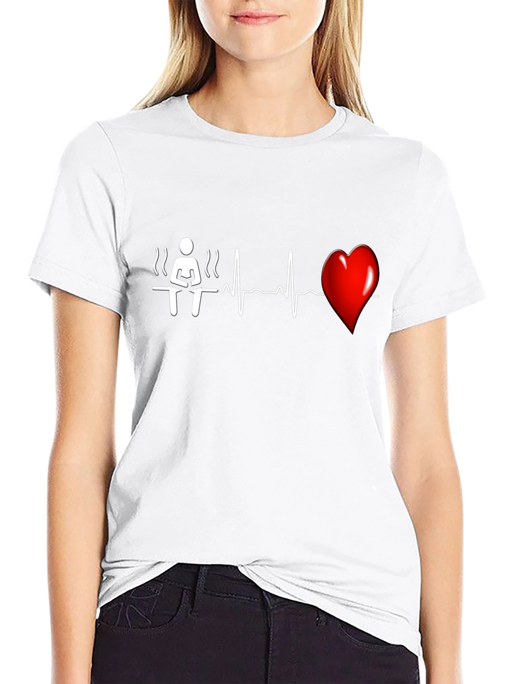 Sauna Heartbeat T-Shirt - Unique Graphic Tee