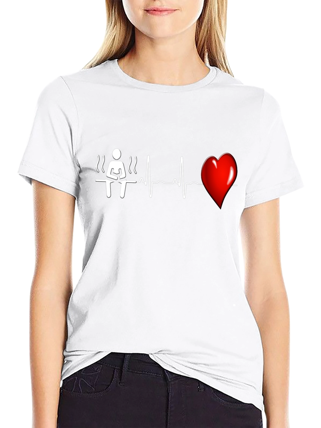 Sauna Heartbeat T-Shirt - Unique Graphic Tee