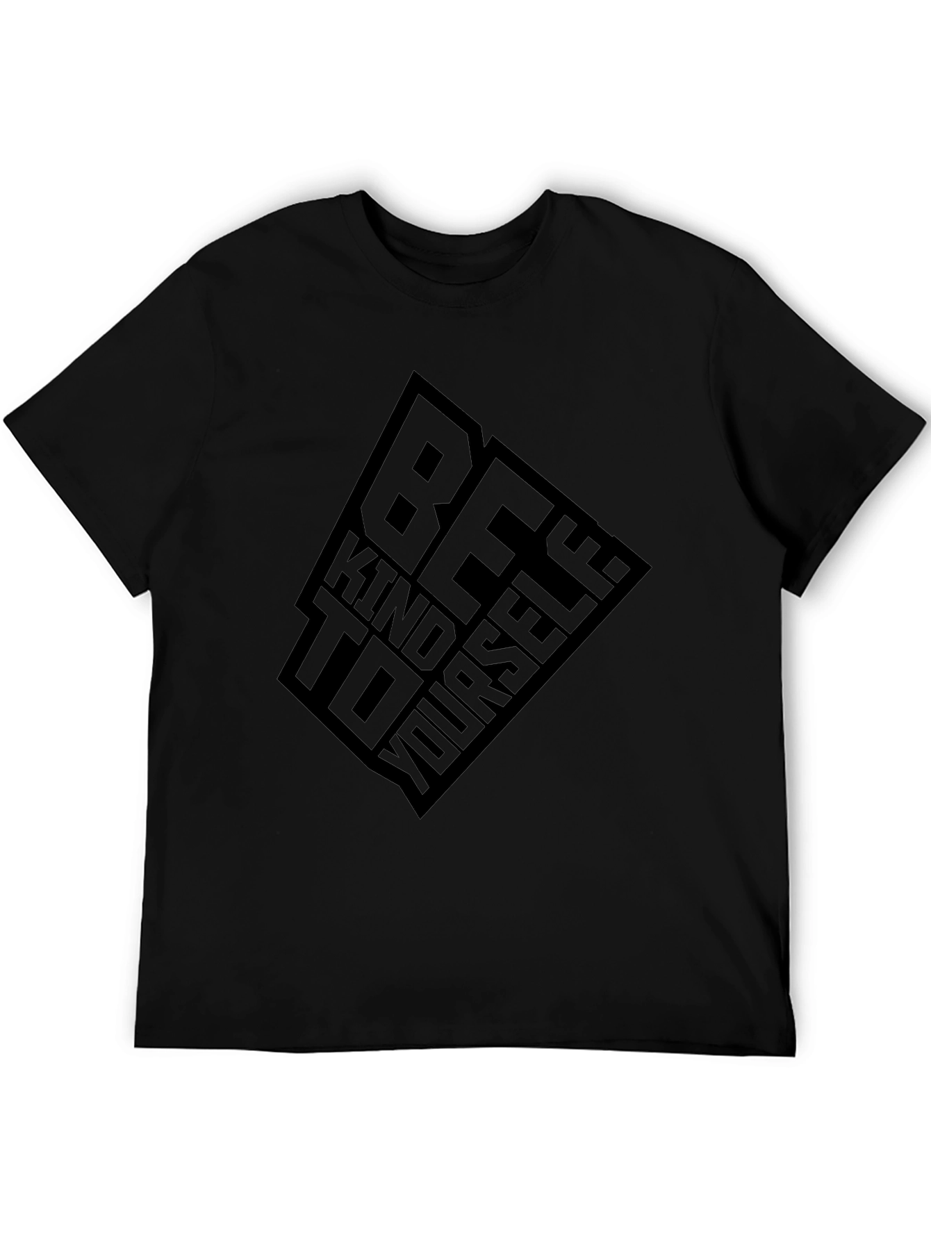 Be Kind To Yourself Black Graphic Tee