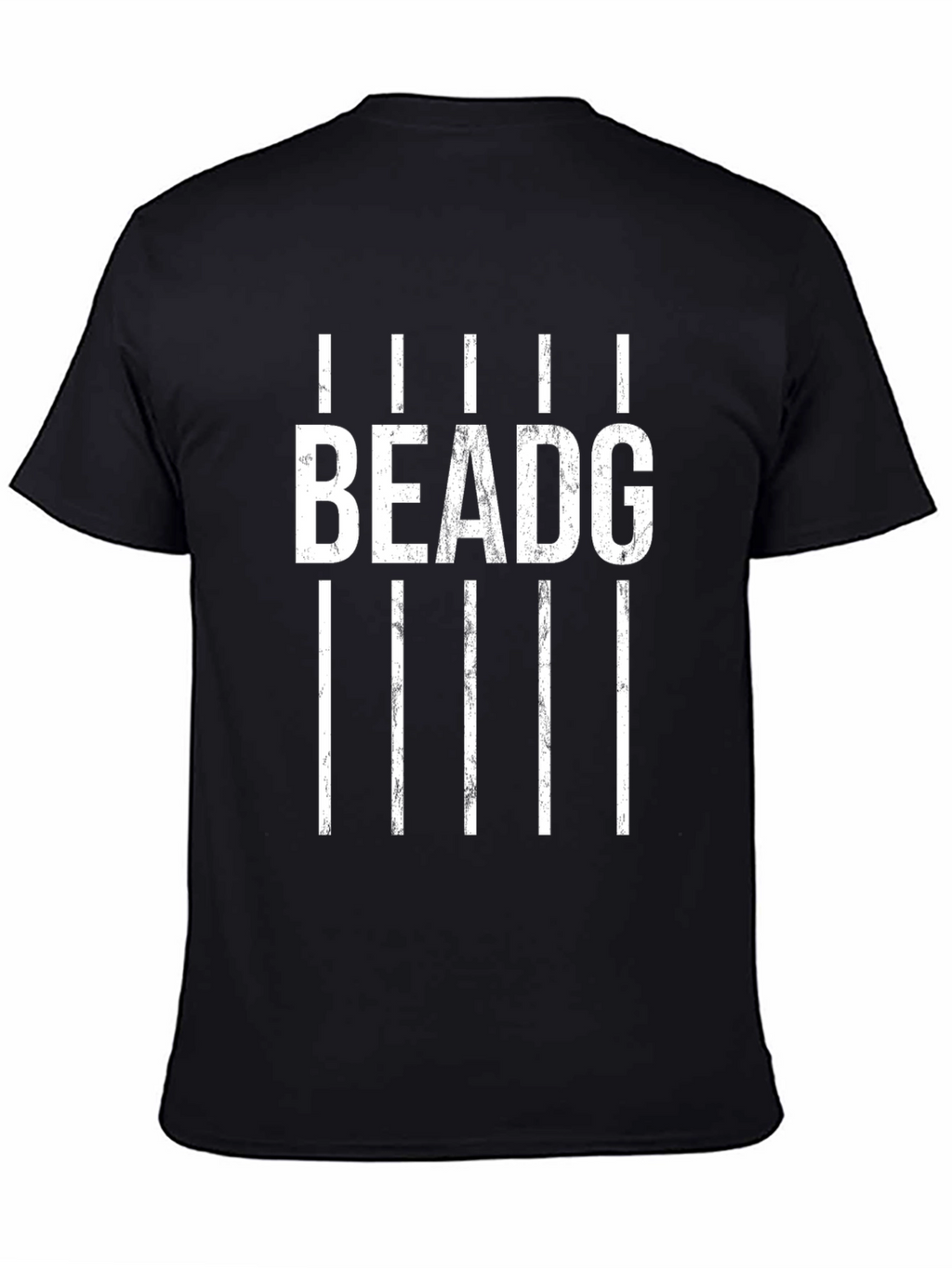 BEADG Graphic Print T-Shirt - Stylish Black Tee