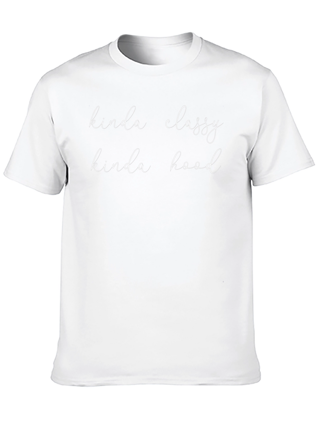 Kinda Classy Kinda Hood Black Graphic T-Shirt