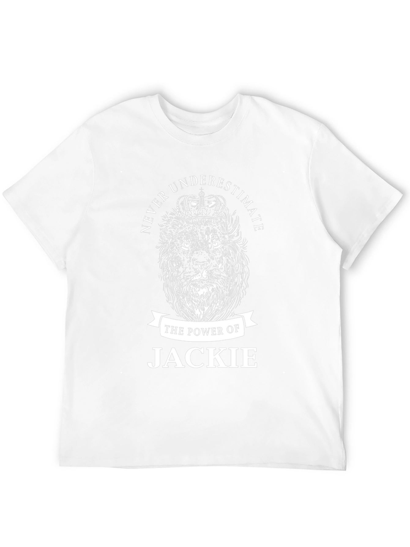 Never Underestimate Jackie Lion Crown T-Shirt
