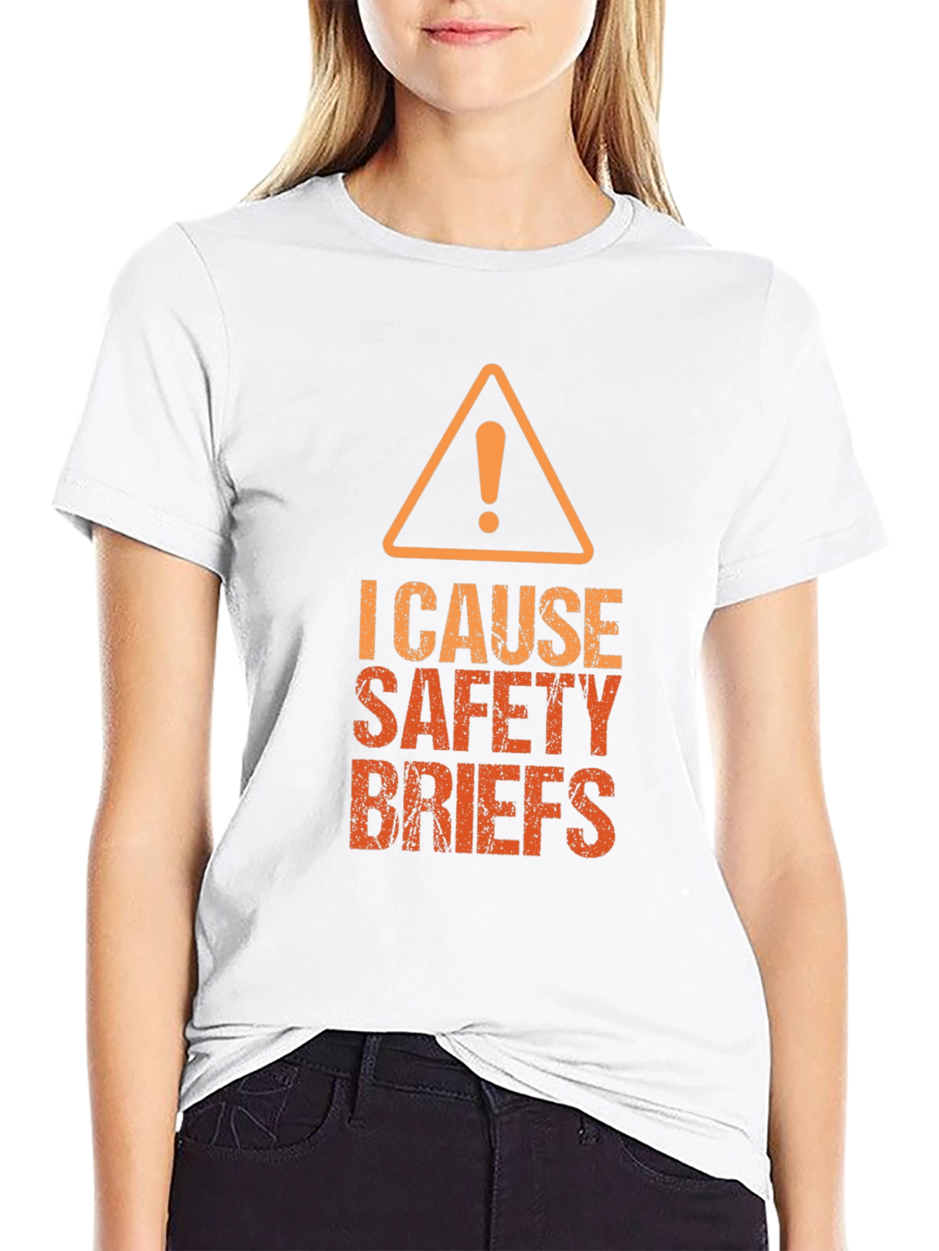 I Cause Safety Briefs Graphic Tee - Black