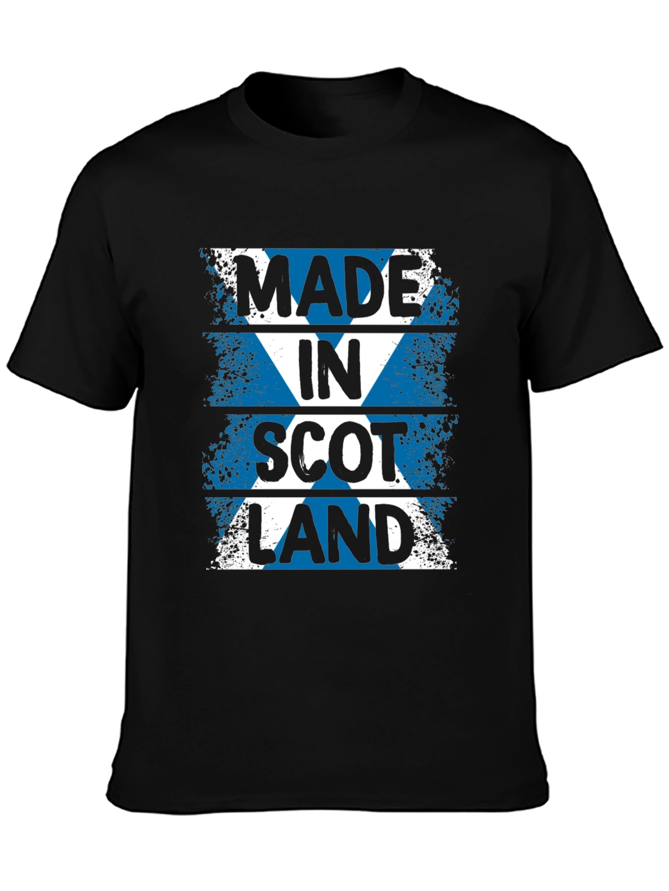 Made In Scotland T-Shirt Scottish Flag
