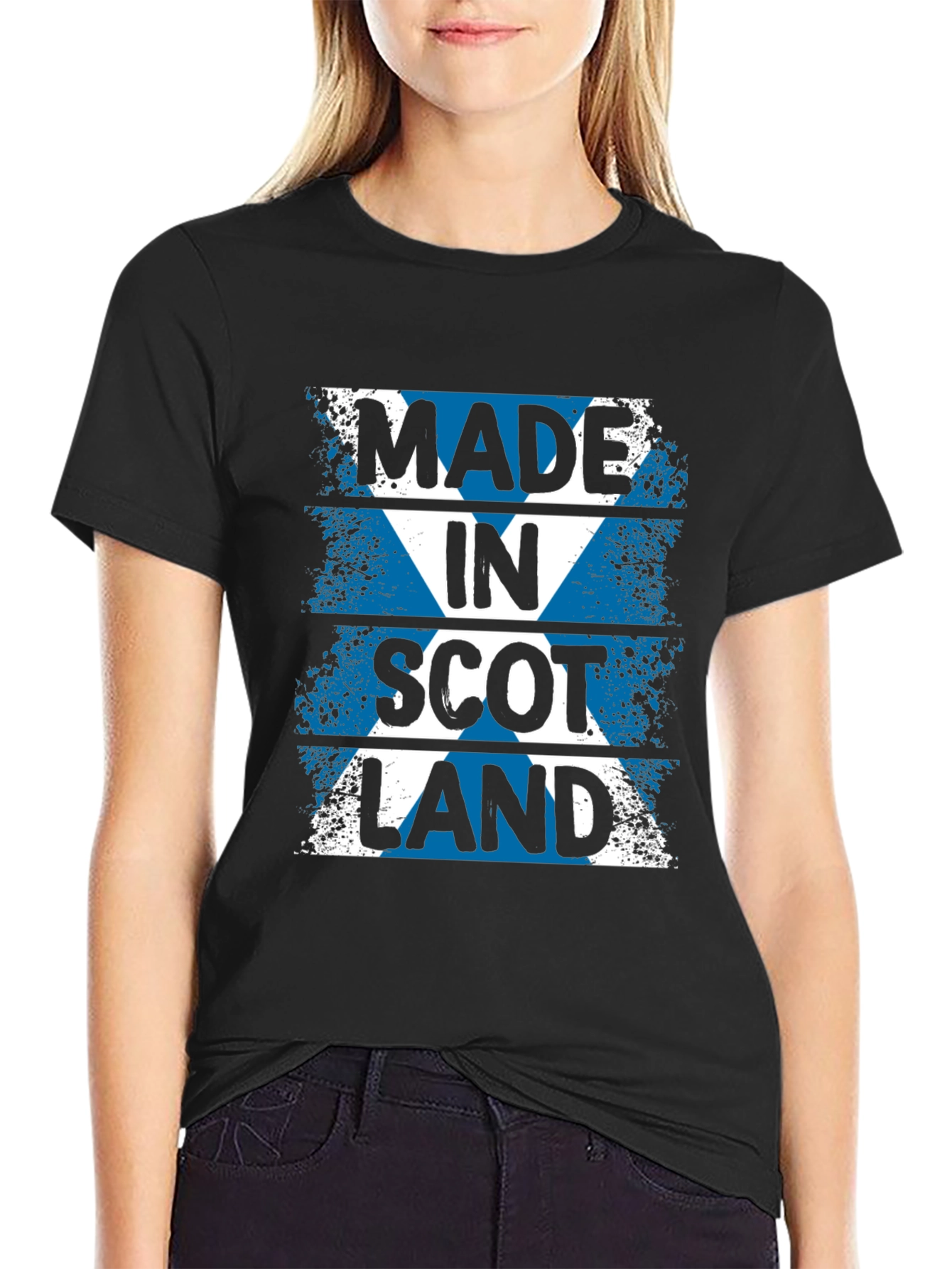 Made In Scotland T-Shirt Scottish Flag