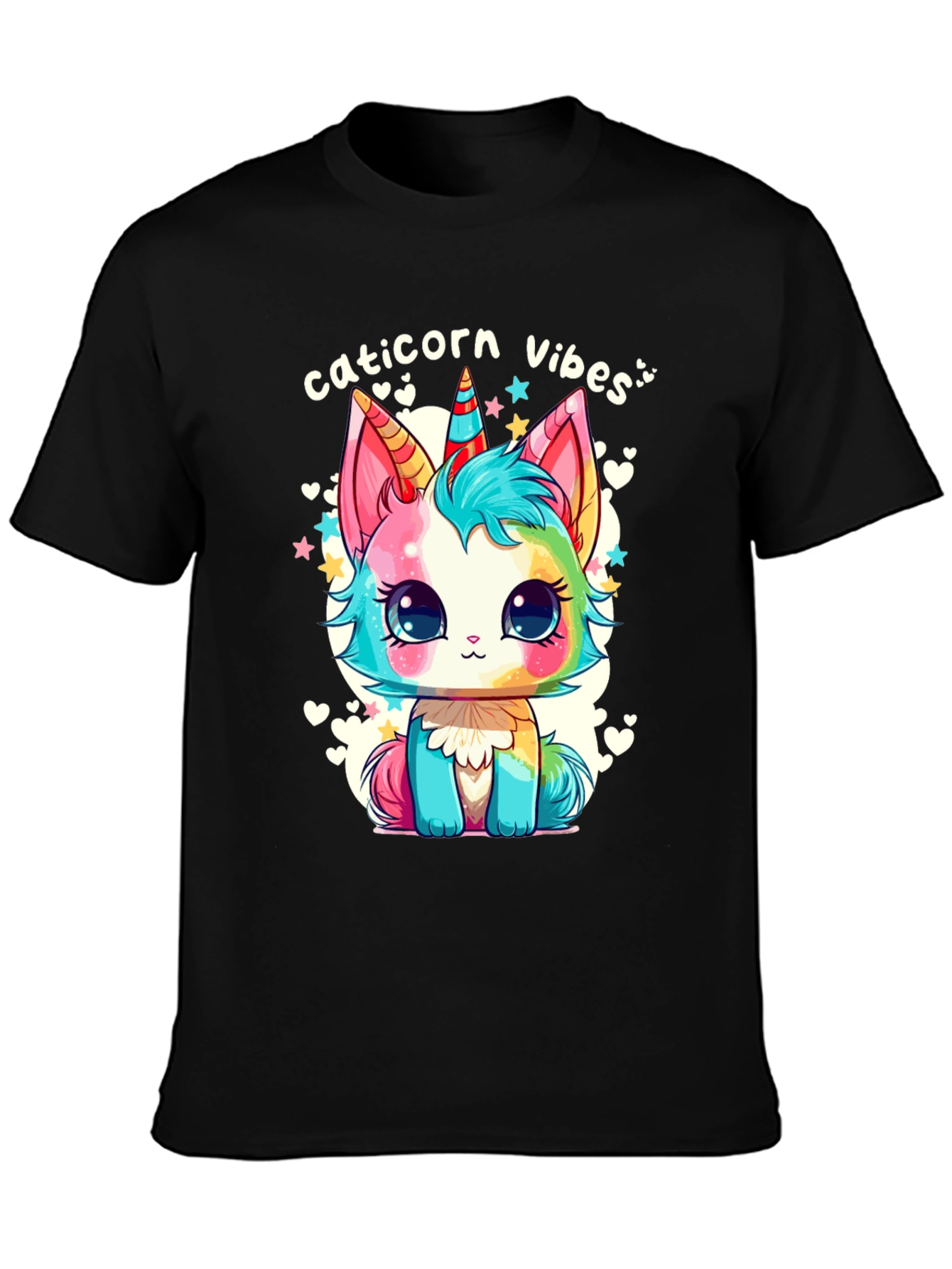 Caticorn Vibes Tee - Cute Cat Unicorn T-Shirt