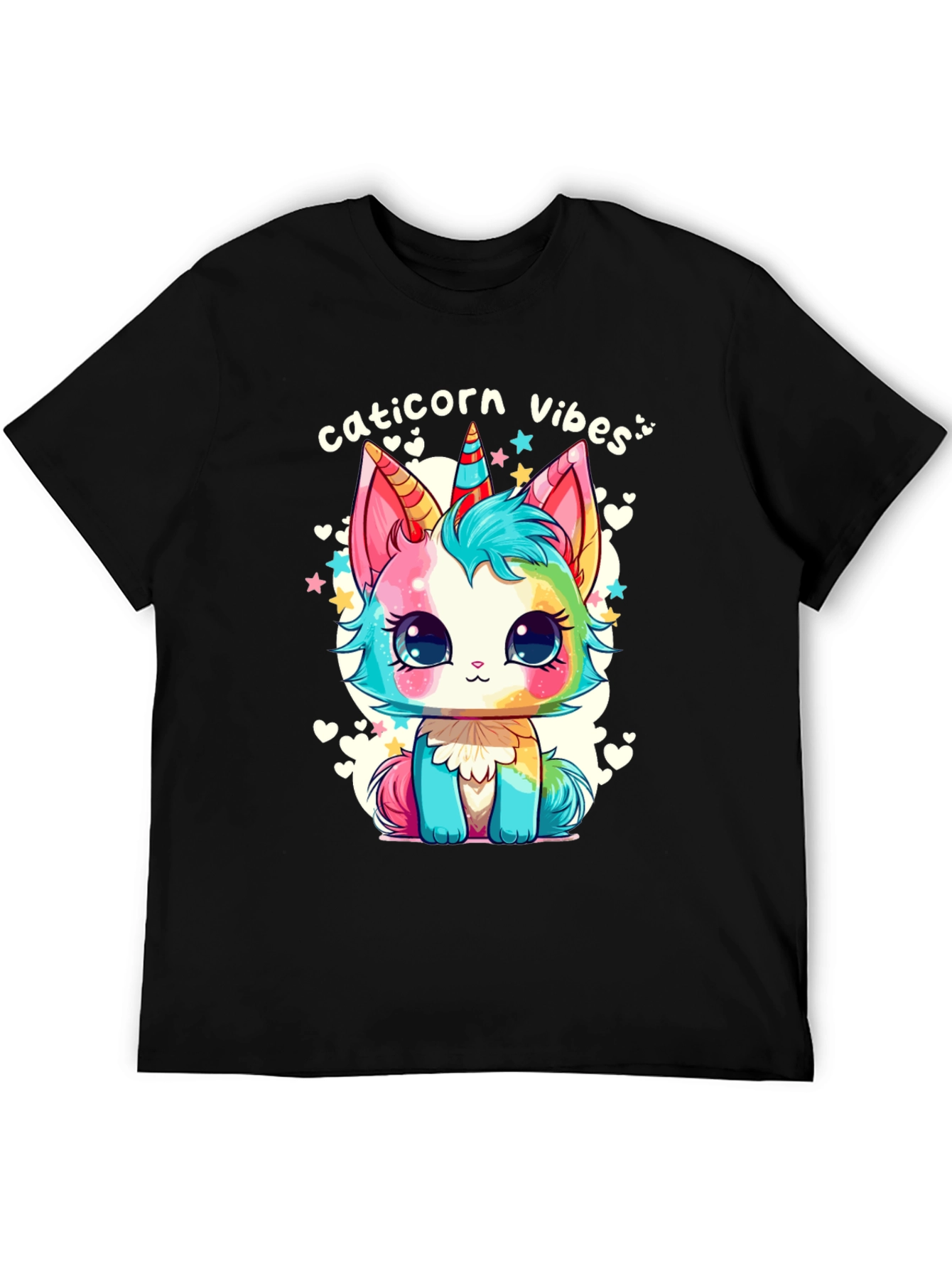 Caticorn Vibes Tee - Cute Cat Unicorn T-Shirt