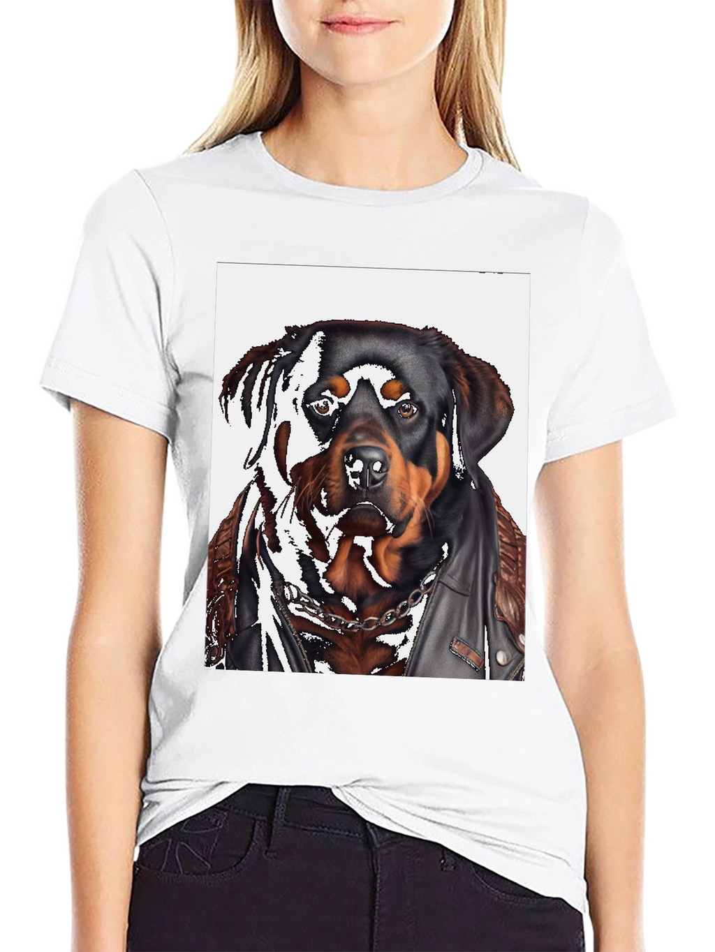 Rottweiler Biker T-Shirt