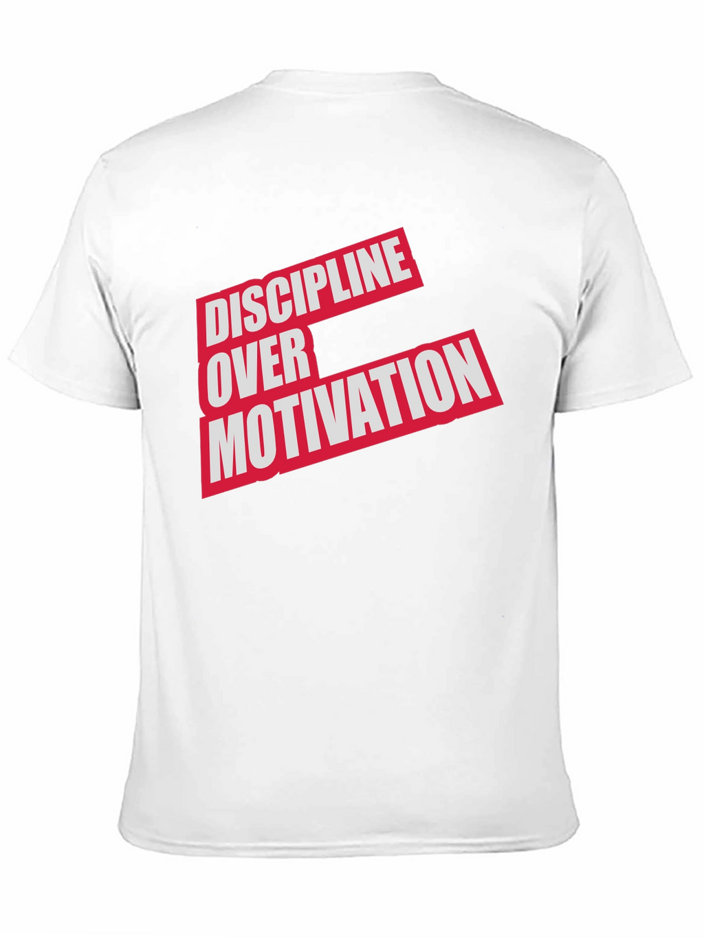 Discipline Over Motivation Graphic Tee - Mens Black T-Shirt
