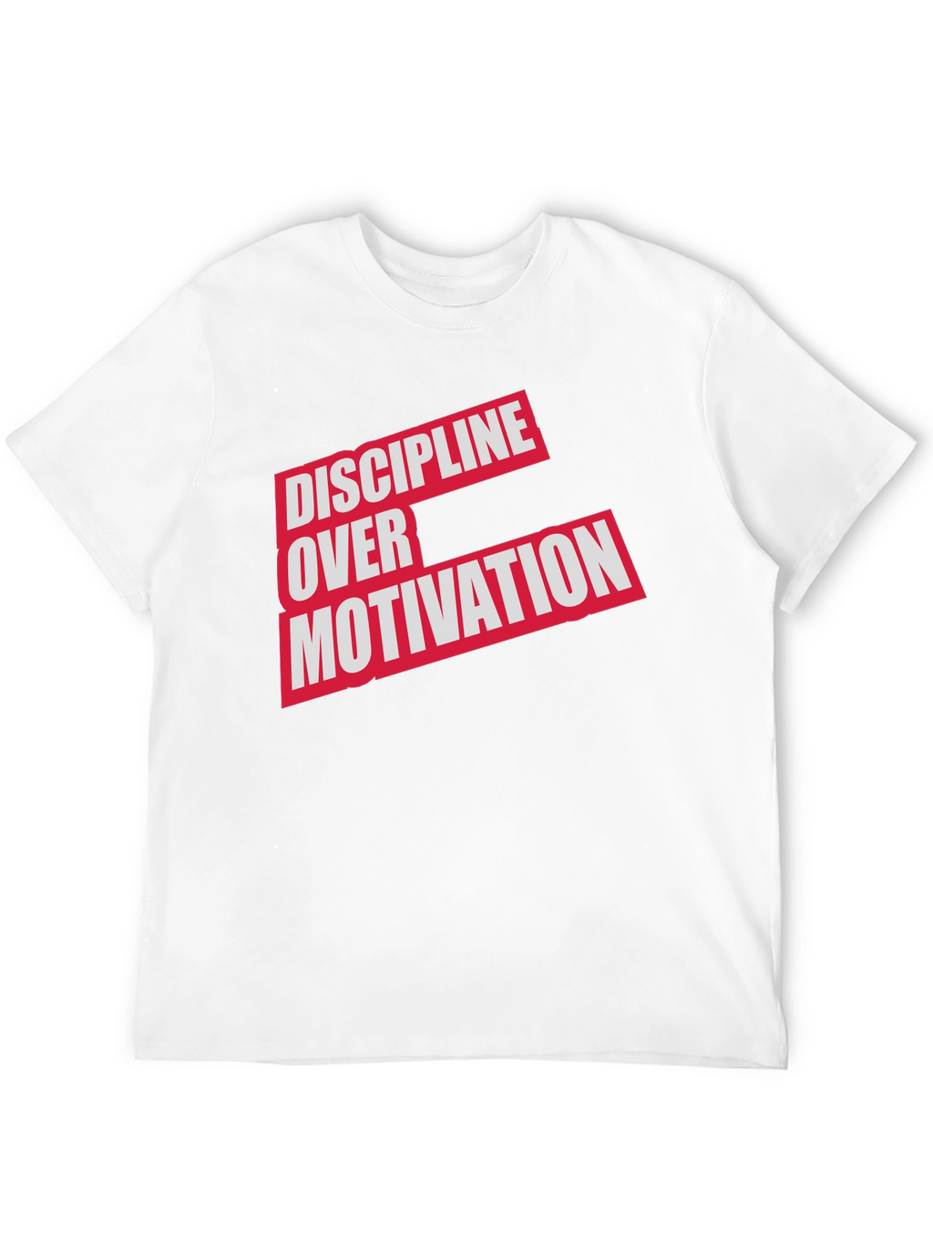 Discipline Over Motivation Graphic Tee - Mens Black T-Shirt