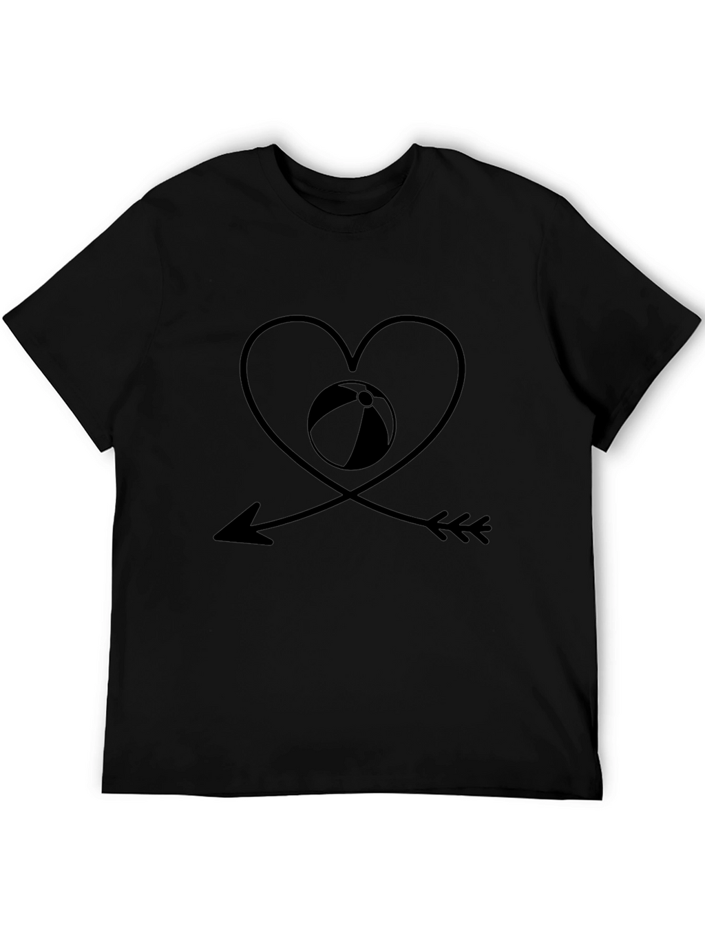 Beach Lover Black Graphic Tee