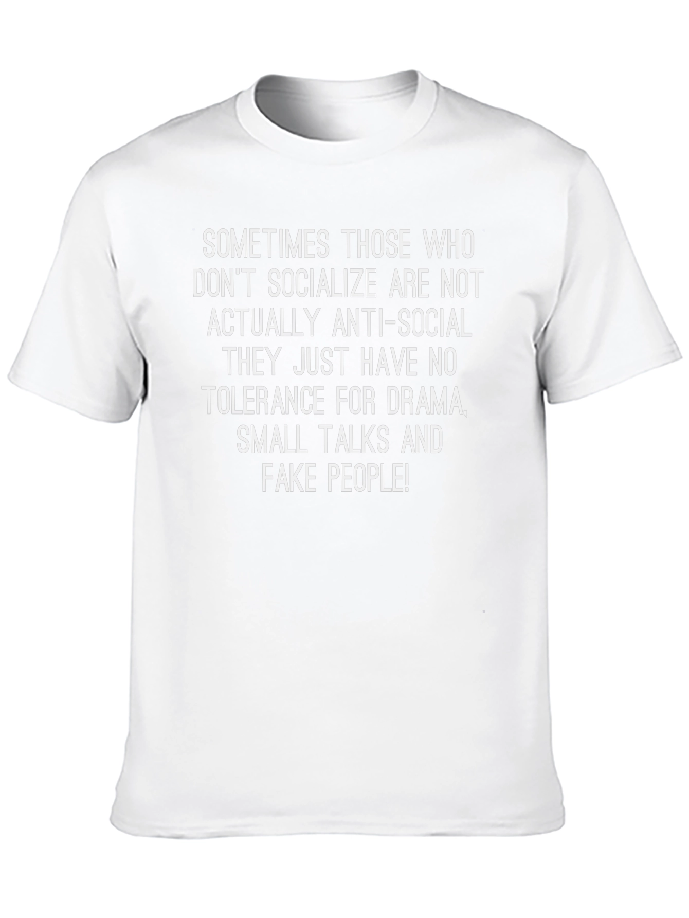 Anti-Social Tolerance T-Shirt: Drama-Free Style
