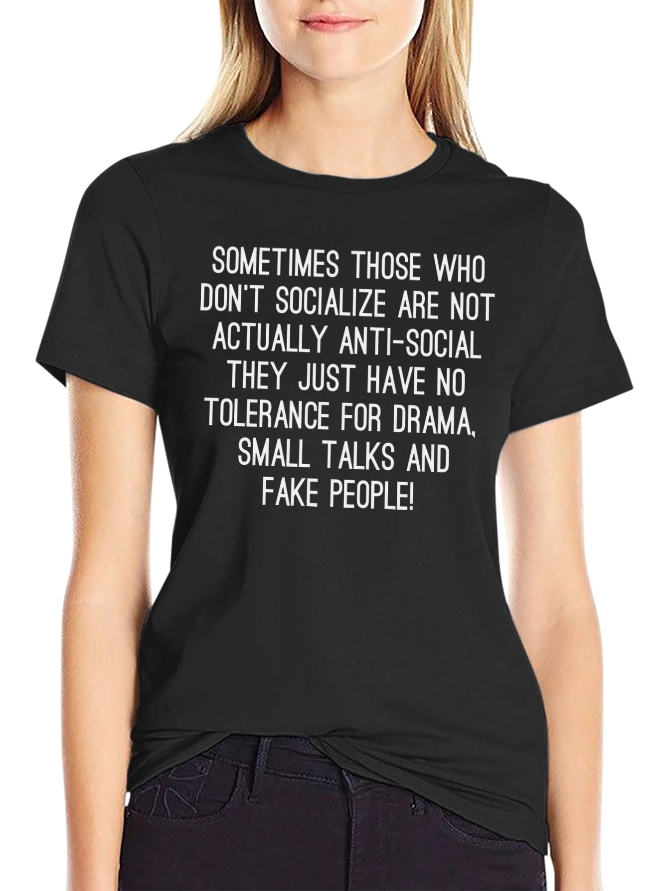 Anti-Social Tolerance T-Shirt: Drama-Free Style