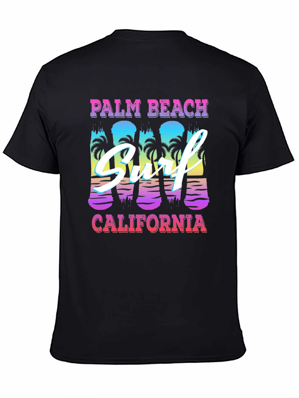 Palm Beach California Surf Graphic T-Shirt