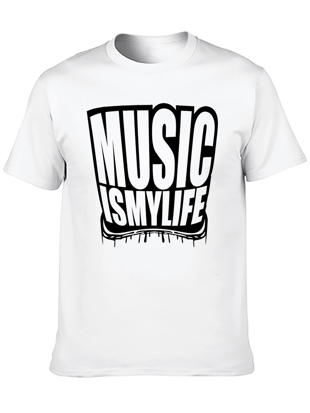Music Is My Life Black T-Shirt