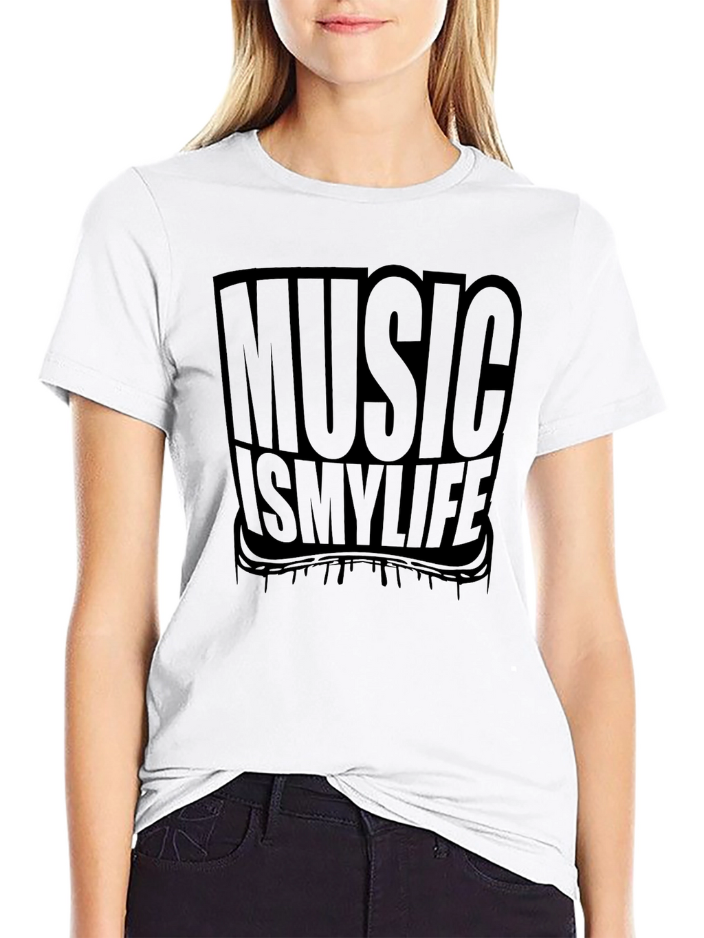Music Is My Life Black T-Shirt