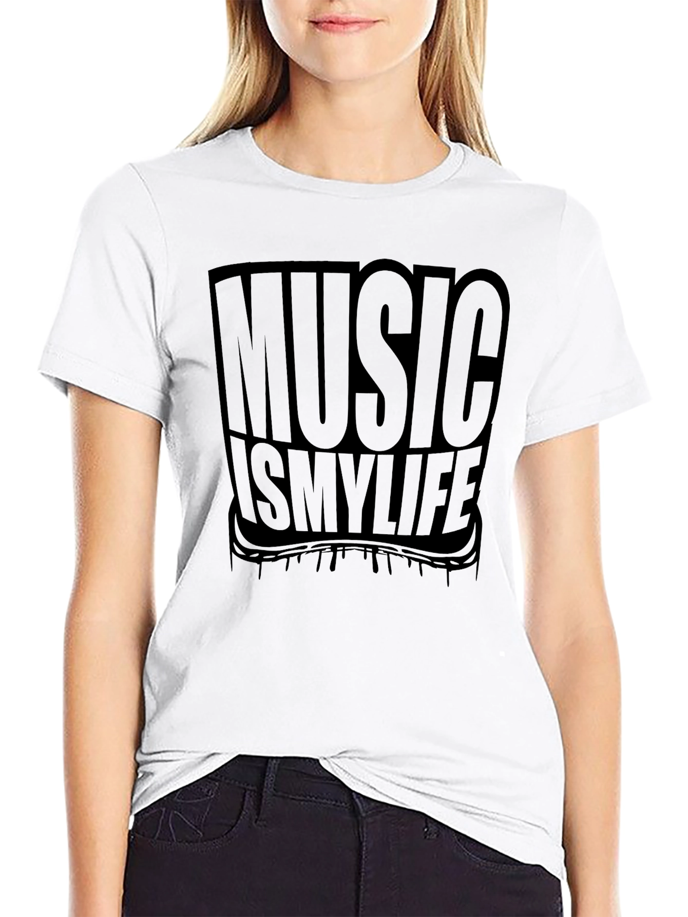 Music Is My Life Black T-Shirt