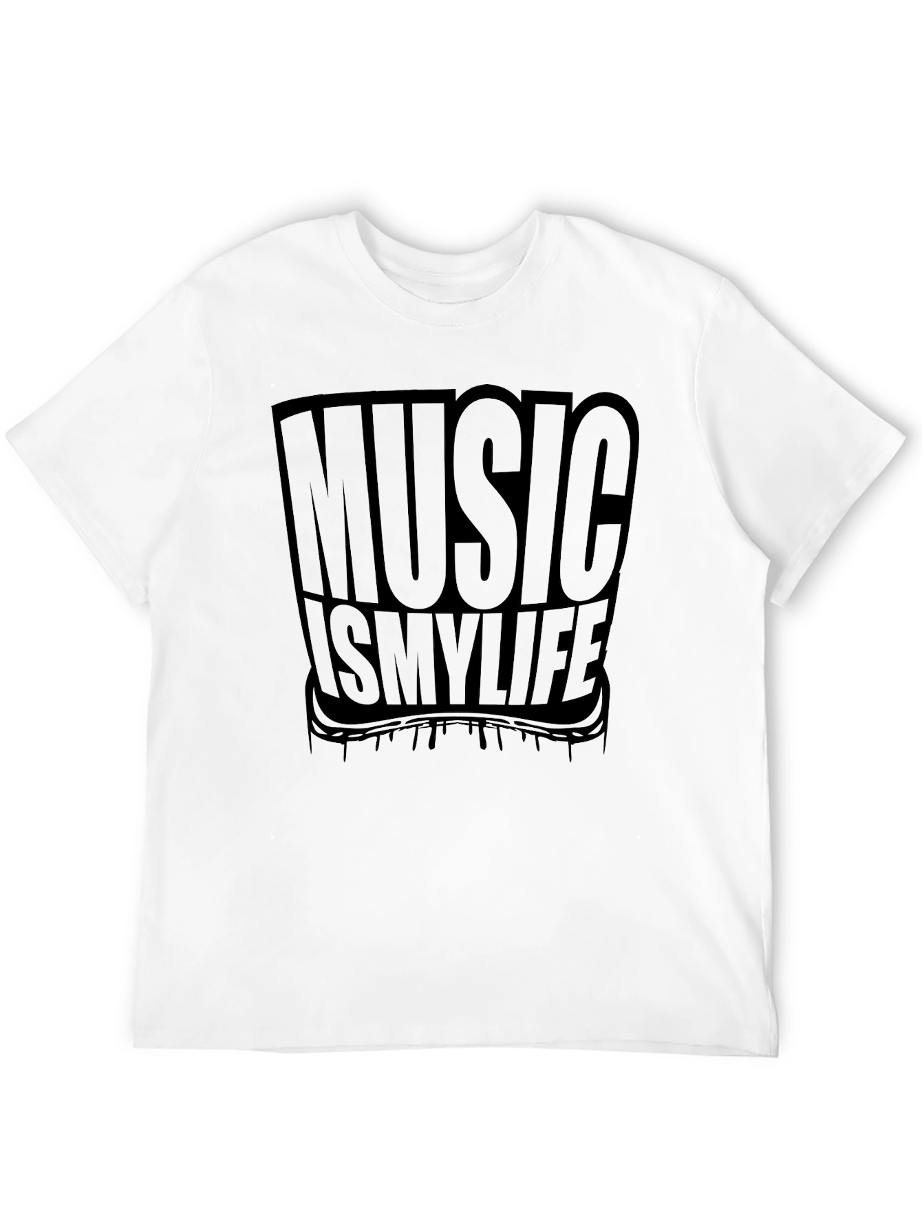 Music Is My Life Black T-Shirt