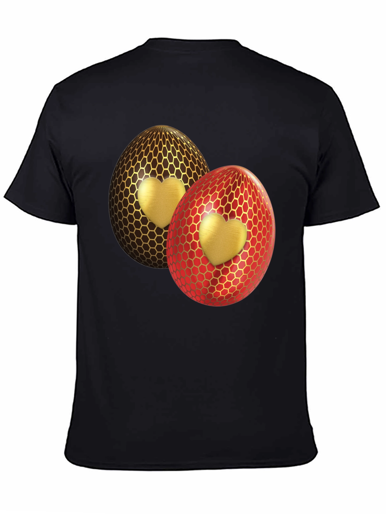 Heart Egg Graphic Tee - Stylish Easter T-Shirt