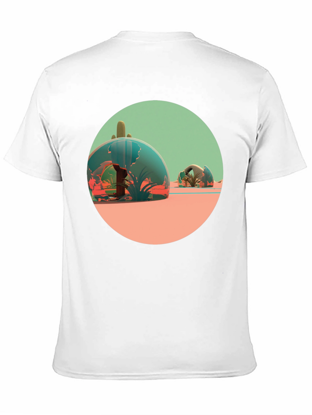 Desert Terrarium Graphic Tee - Black Cotton Blend