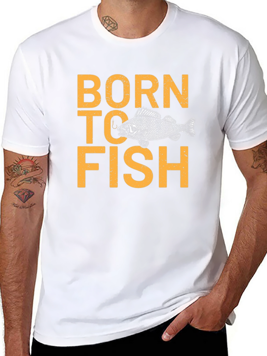 Born to Fish Graphic T-Shirt - Fisherman Apparel