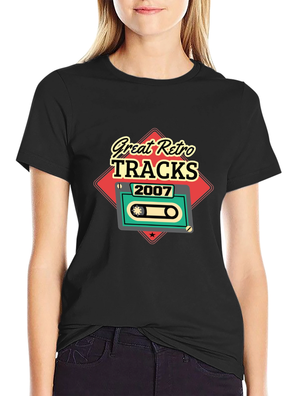 Great Retro Tracks 2007 Cassette Graphic T-Shirt