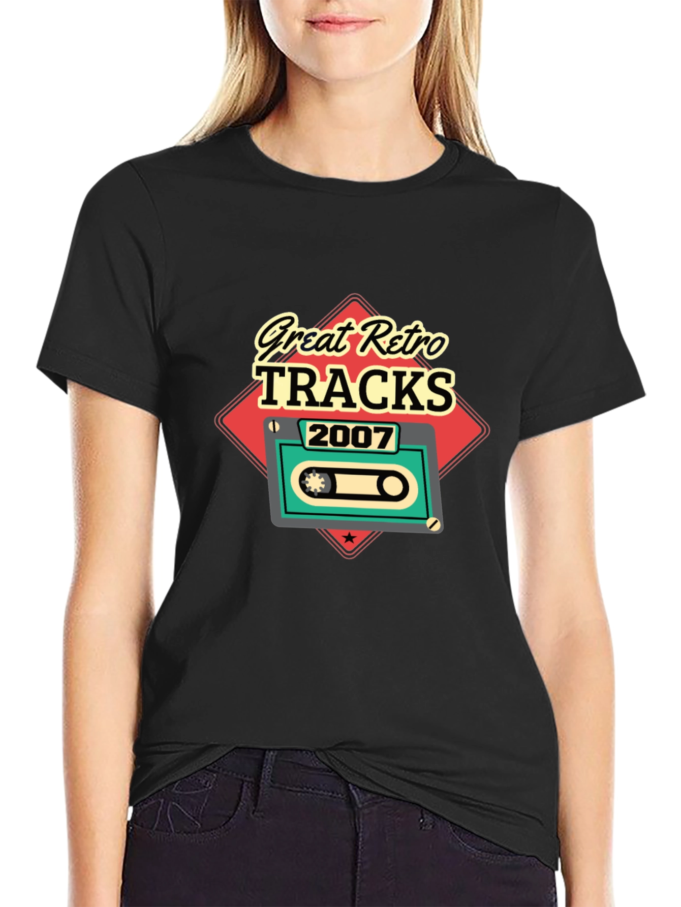 Great Retro Tracks 2007 Cassette Graphic T-Shirt