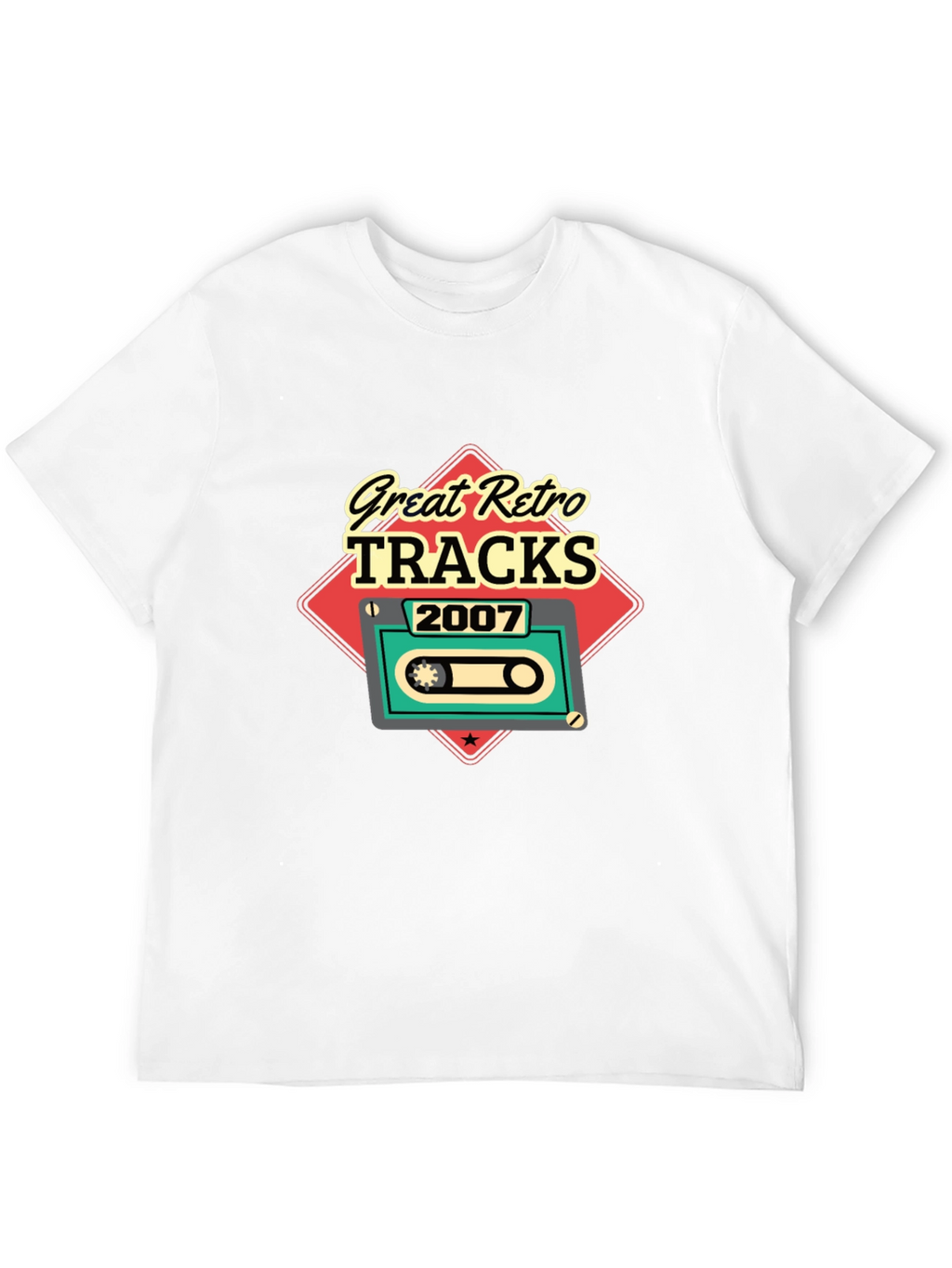 Great Retro Tracks 2007 Cassette Graphic T-Shirt