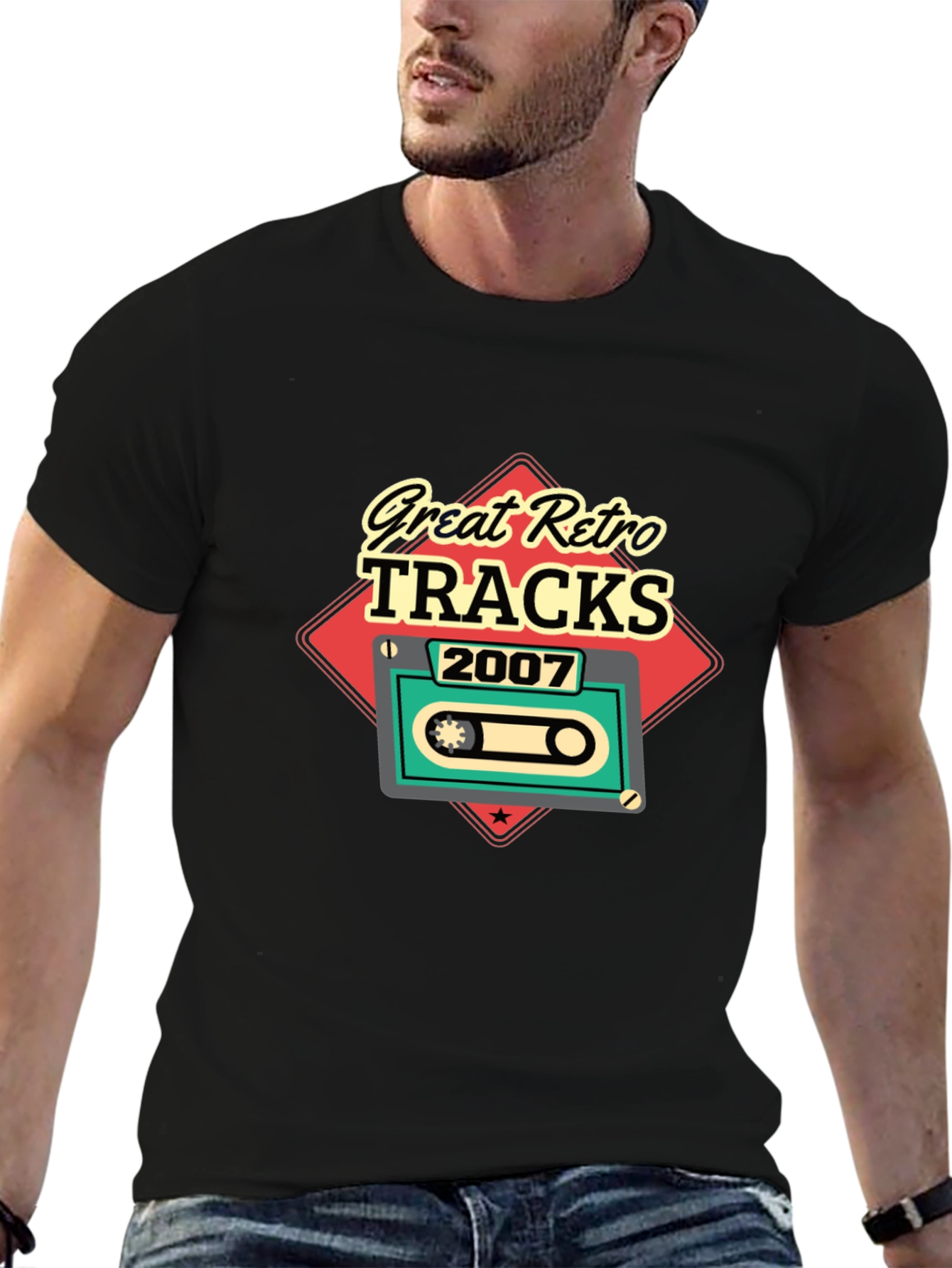 Great Retro Tracks 2007 Cassette Graphic T-Shirt