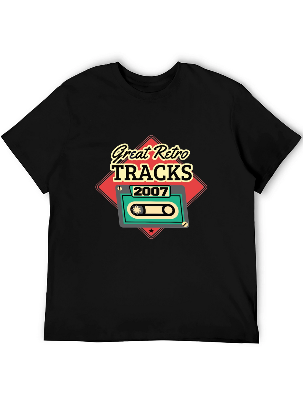 Great Retro Tracks 2007 Cassette Graphic T-Shirt
