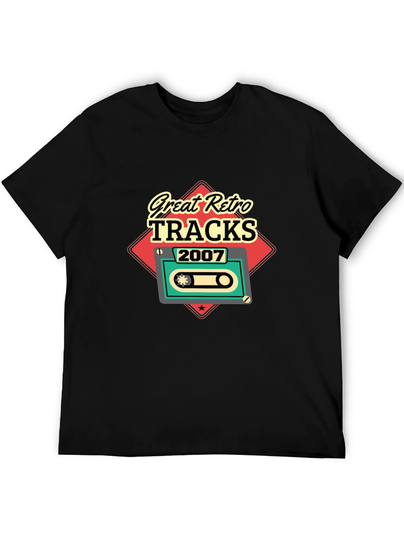 Great Retro Tracks 2007 Cassette Graphic T-Shirt